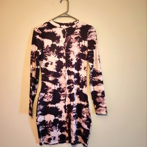 Purple tie dye dress